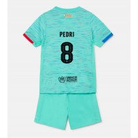 Dětský Fotbalový dres Barcelona Pedri Gonzalez #8 2023-24 Třetí Krátký Rukáv (+ trenýrky)